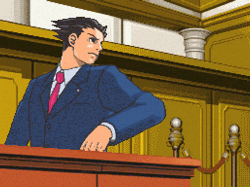 Phoenix Wright, the original defence lawyer of the Ace Attorney games