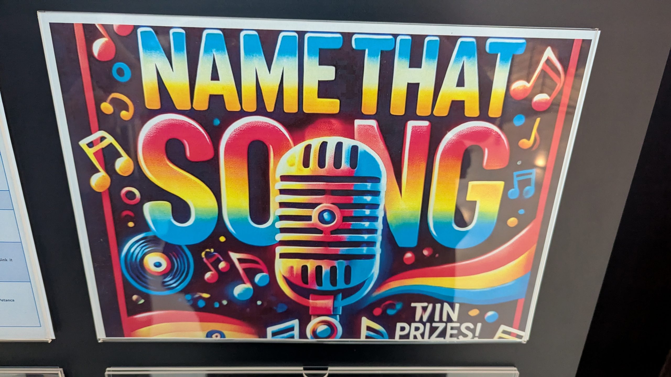 name that song competition poster